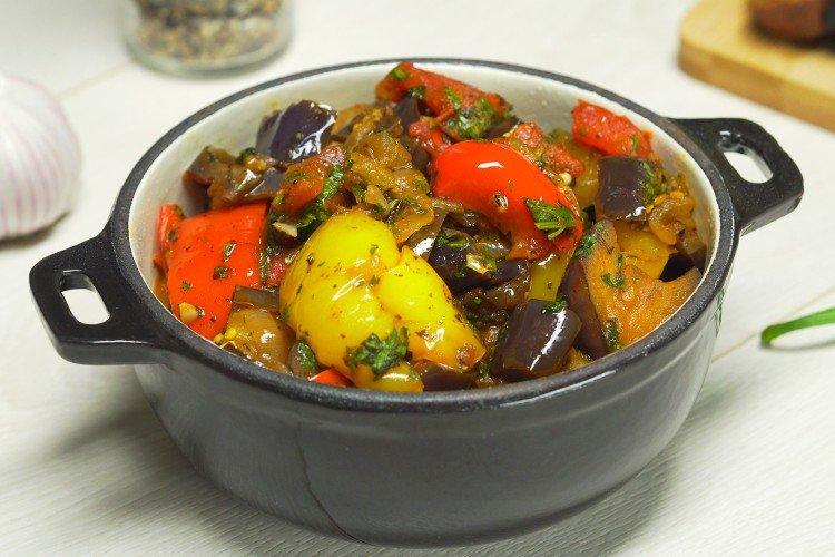 Sauté d'aubergines au poulet