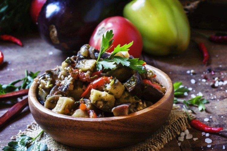Sauté d'aubergines au porc