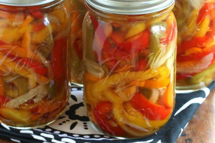 Salade de poivrons aux coings