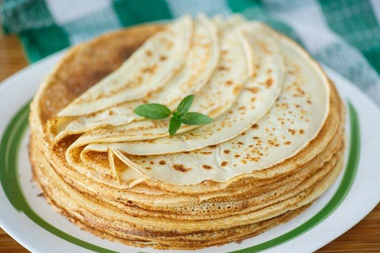 Crêpes fines au lait