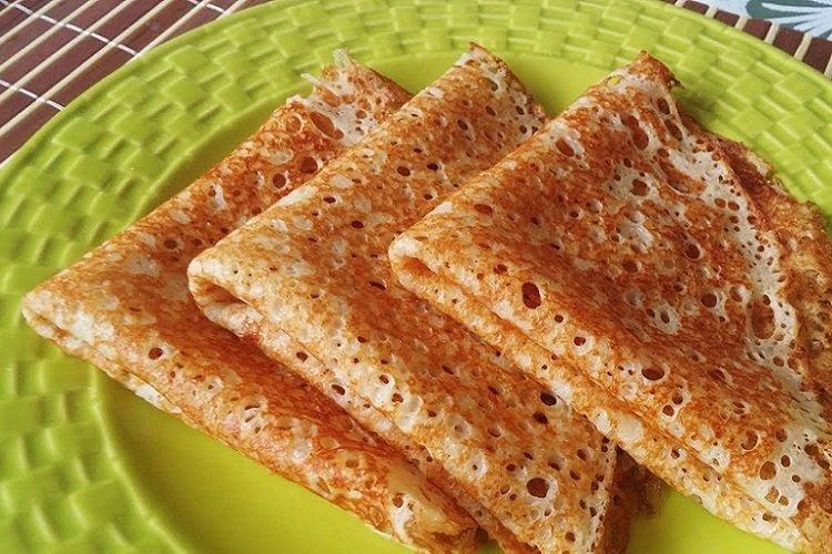 Crêpes ajourées au lait