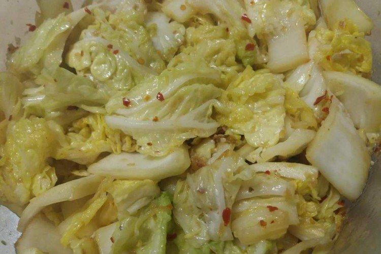 Salade de chou chinois pour l'hiver