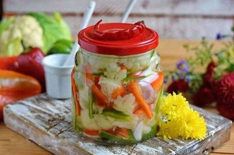 Salade de chou-fleur pour l'hiver