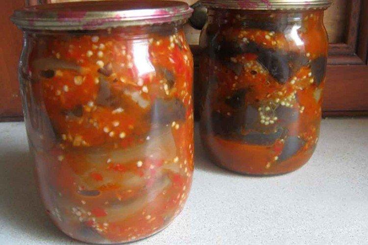 Aubergine aux prunes pour l'hiver