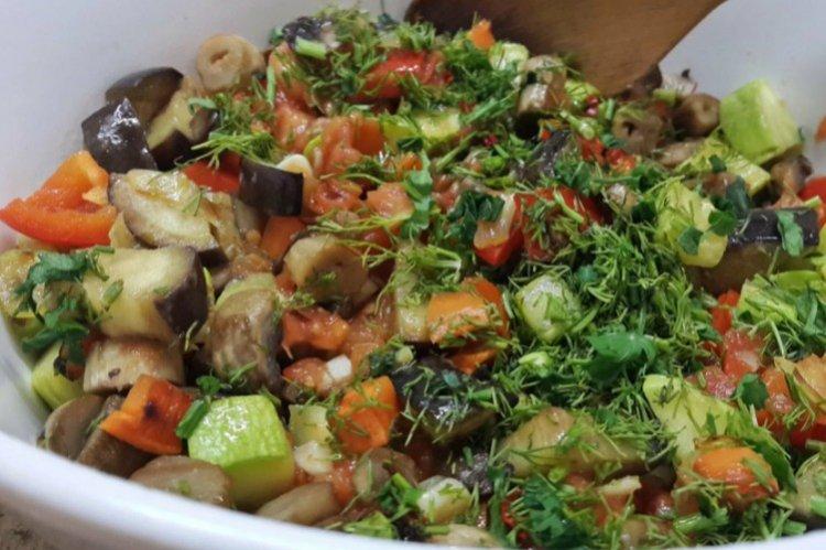 Sauté de légumes aux champignons