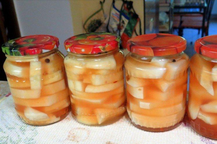 Patissons au ketchup pour l'hiver