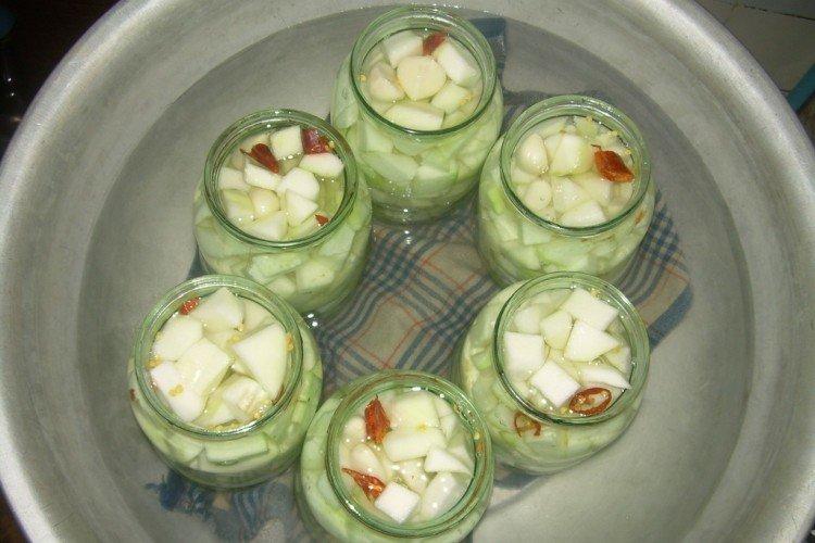 Courge comme des champignons