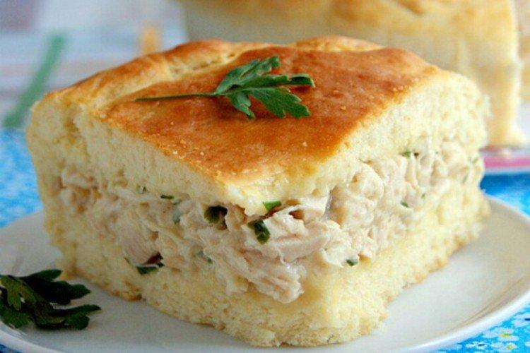 Pâté feuilleté au poulet et au lait