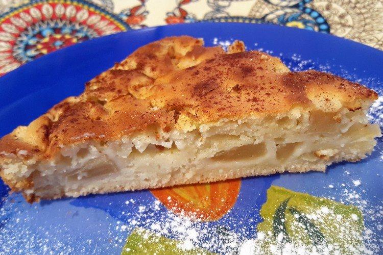 Tarte au kéfir en gelée aux pommes