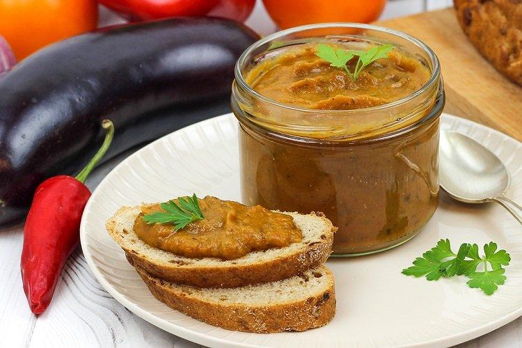 Caviar d'aubergine à la sauce soja