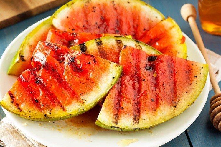 Pastèque frite pour pique-nique