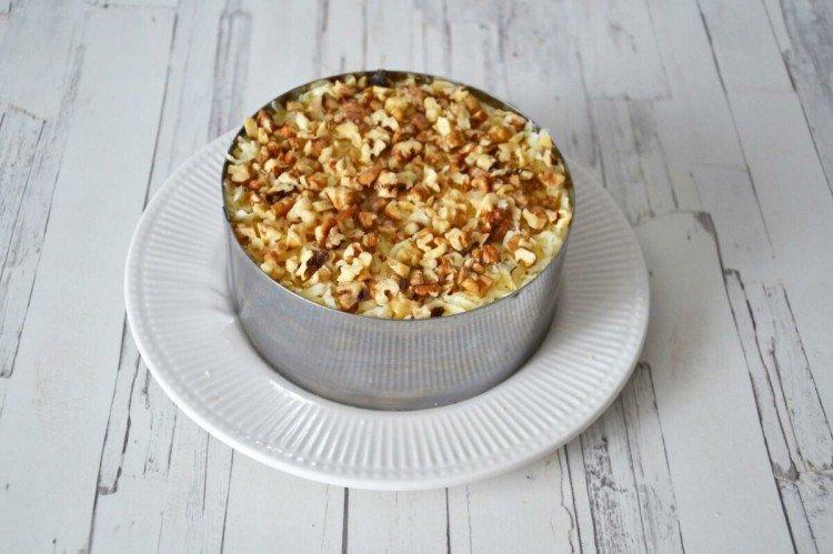 Salade de crevettes et noix