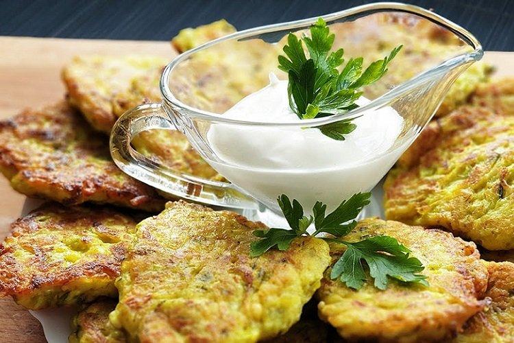 Crêpes de courgettes avec un secret