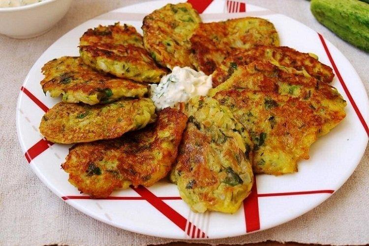 Crêpes de courgettes à la viande hachée