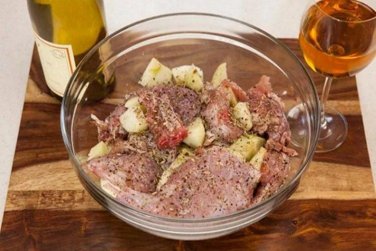 Marinade au champagne et aux pommes