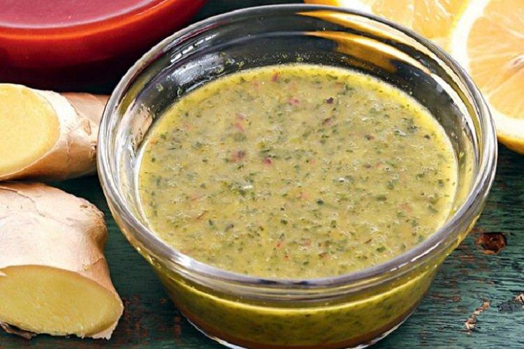 Marinade gingembre-citron à la menthe