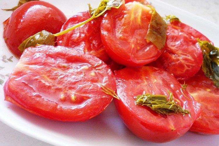 Recette rapide de tomates marinées