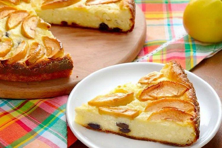 Casserole de fromage cottage aux pommes