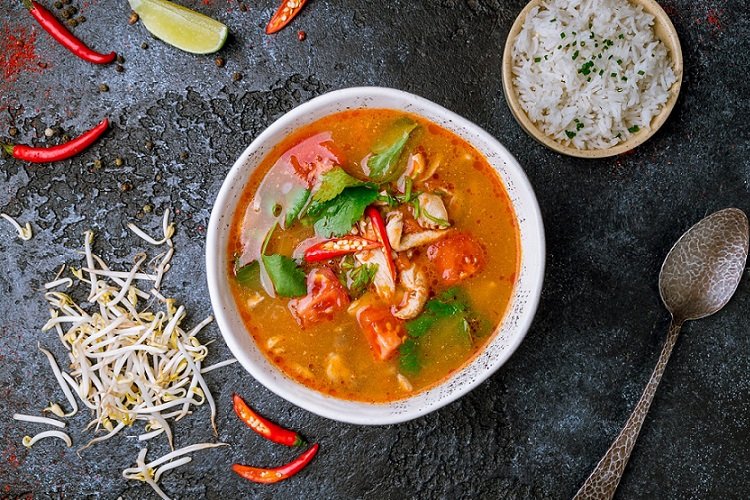 Tom yam au lait normal