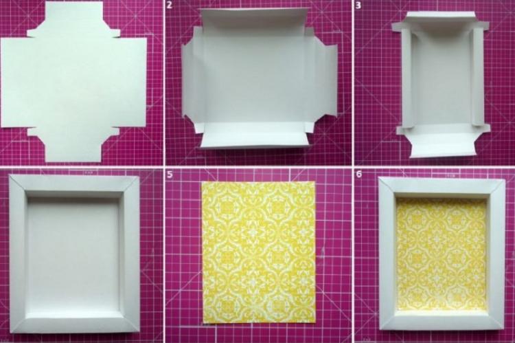 Cadre photo élégant à faire soi-même en papier