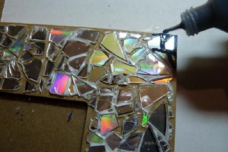 Cadre photo mosaïque bricolage