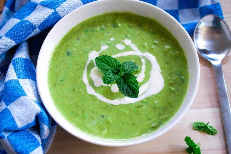 Soupe aux pois et à la menthe - recettes