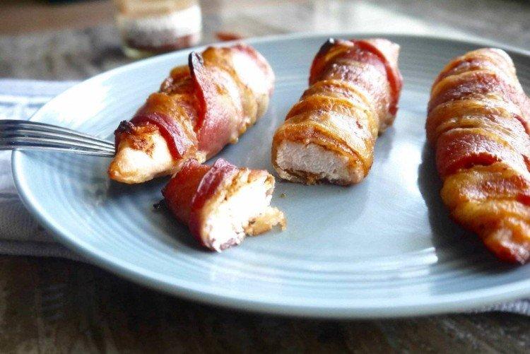Poulet au bacon - Plats chauds pour les recettes d'anniversaire