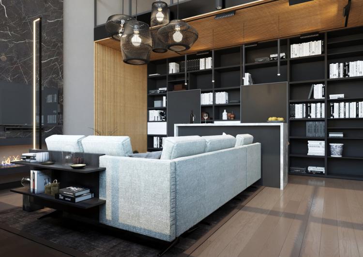 Salon Esprit de liberté - design d'intérieur