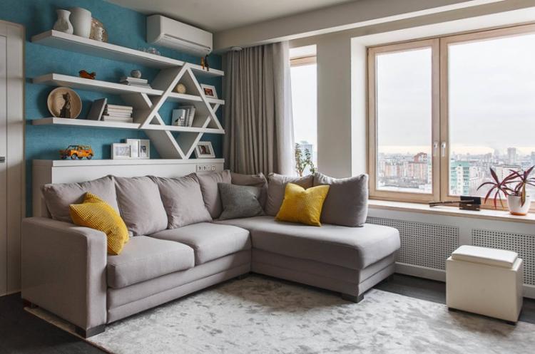 Le choix d'un coin moelleux - Conception d'un salon à Khrouchtchev