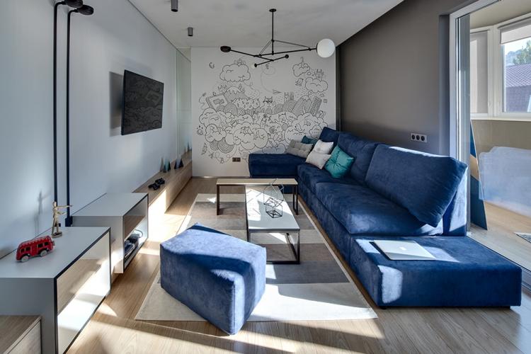 Design d'intérieur de salon à Khrouchtchev - photos de vrais intérieurs