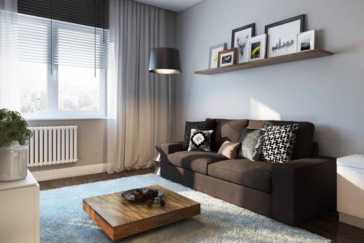 Design d'intérieur de salon à Khrouchtchev - photos de vrais intérieurs