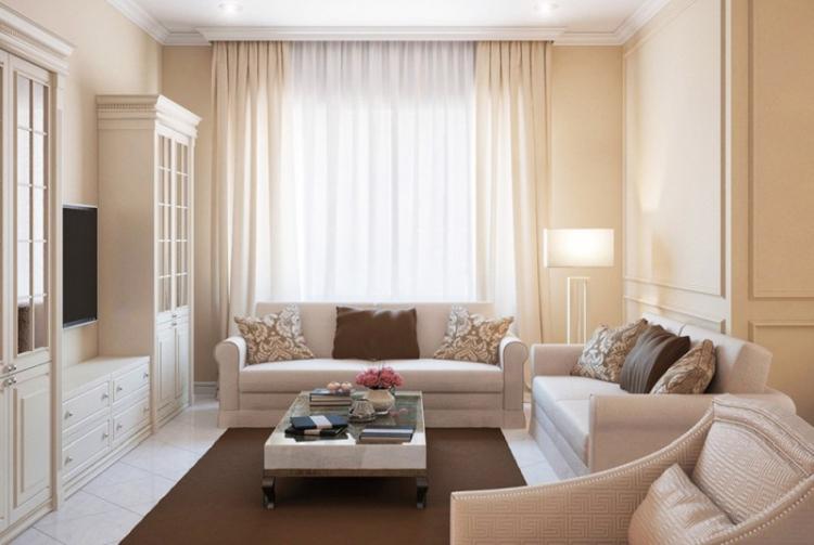 Design d'intérieur de salon à Khrouchtchev - photos de vrais intérieurs