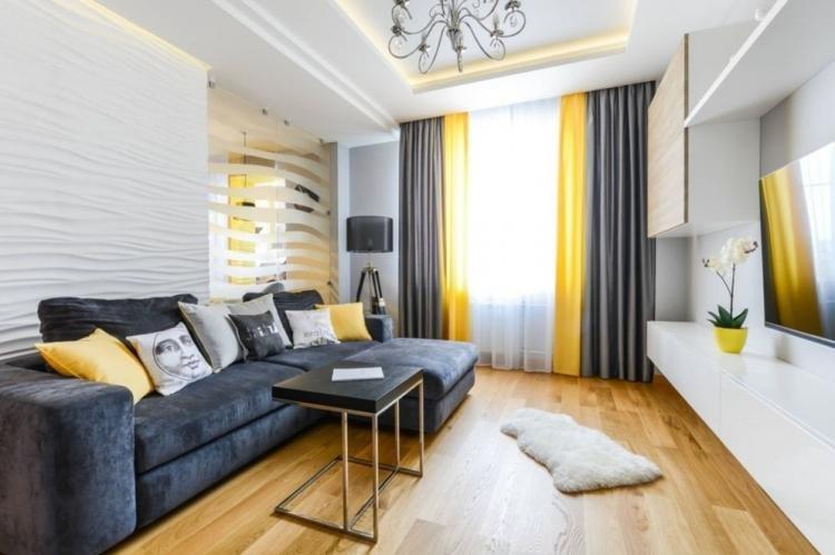 Finitions de sol - Intérieur de salon moderne