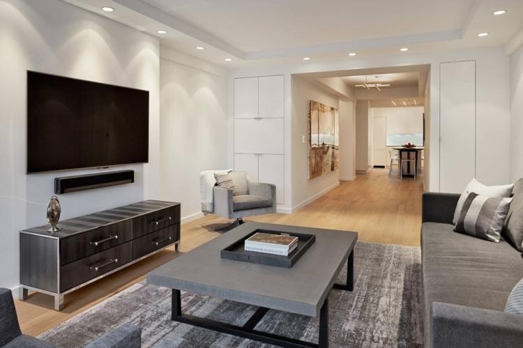 Éclairage décoratif - Design de salon dans le style du minimalisme