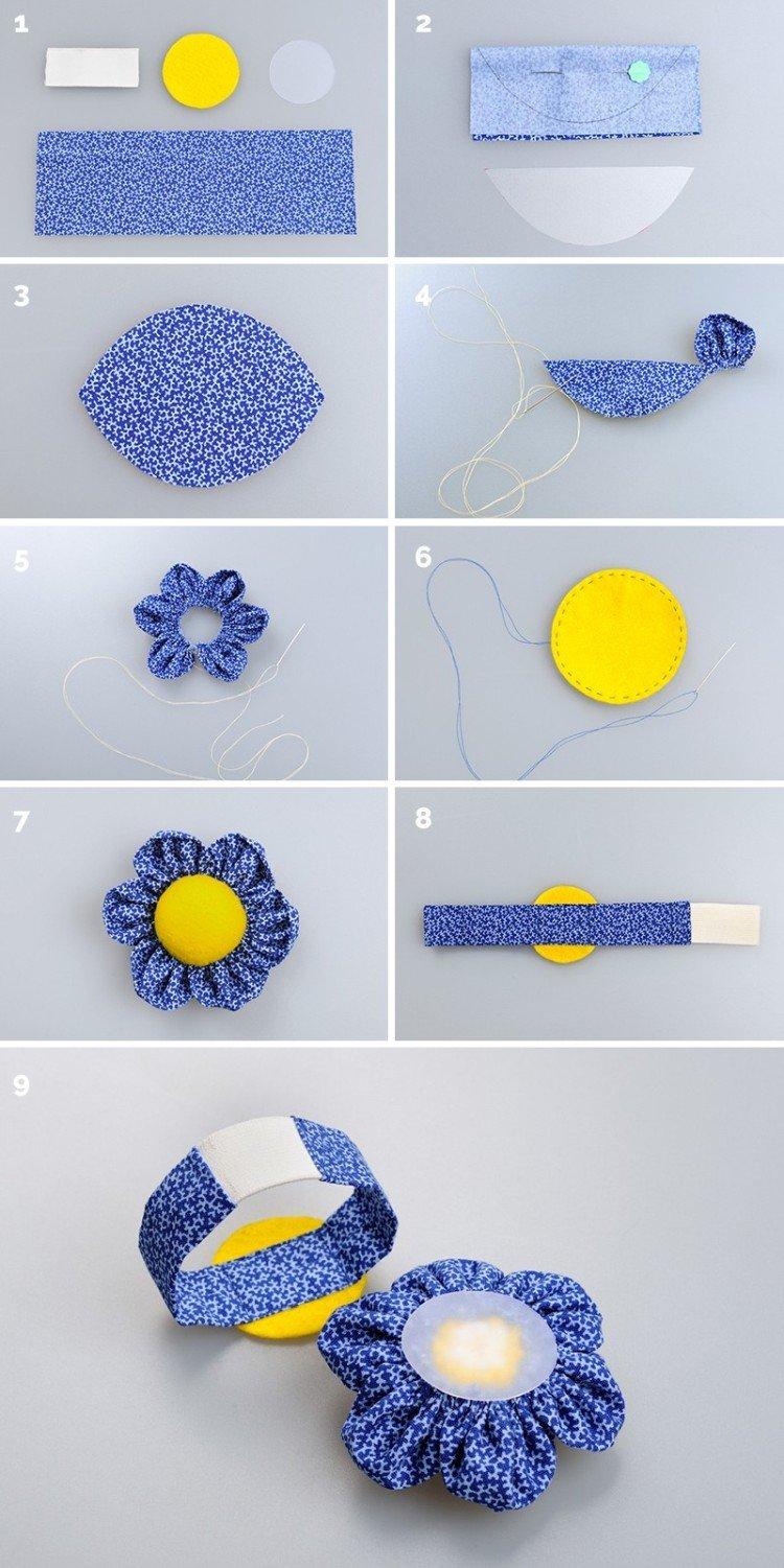 Bracelet - pelote à épingles à faire soi-même