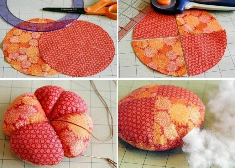 Citrouille - pelote d'épingles à faire soi-même