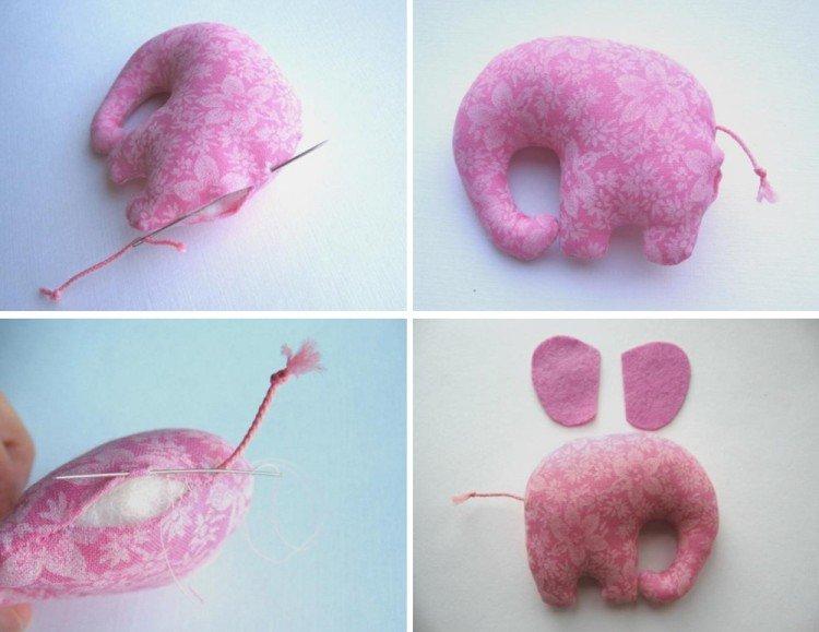 Éléphant - pelote à épingles à faire soi-même