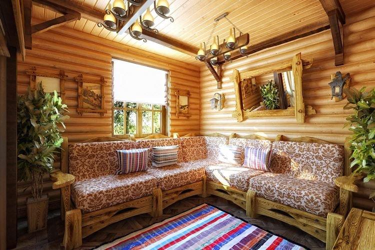 Salle de repos - Intérieur bain et sauna