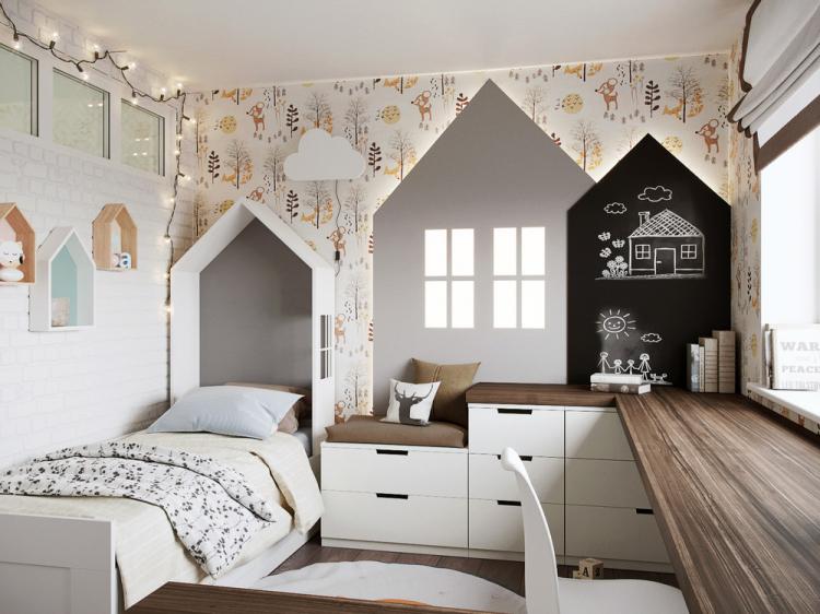 Intérieur de chambre d'enfant Ma maison