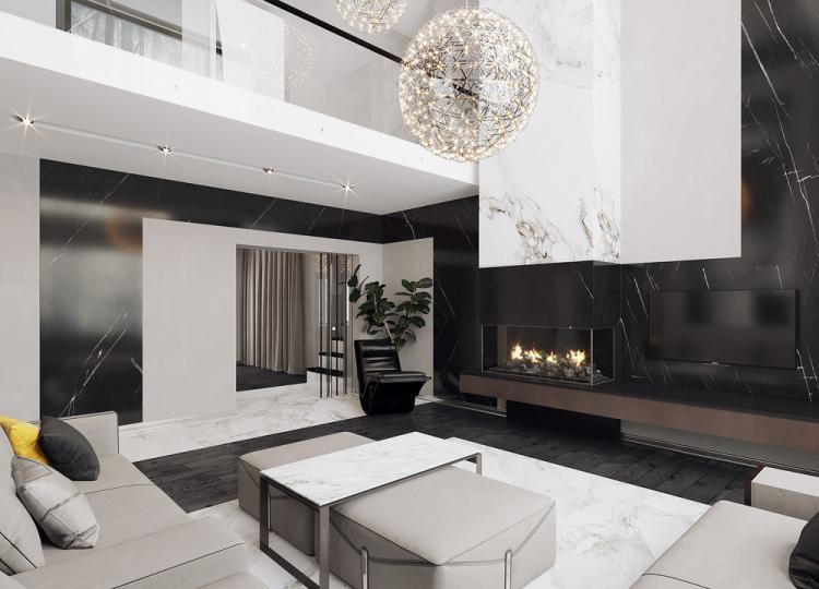 Intérieur de maison pour un jeune couple