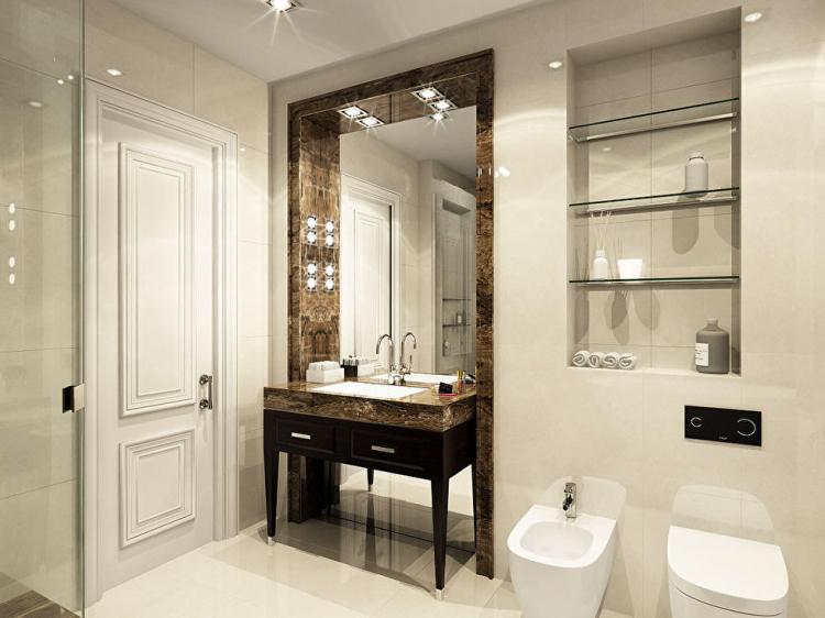 L'intérieur de l'appartement est de 97 m².