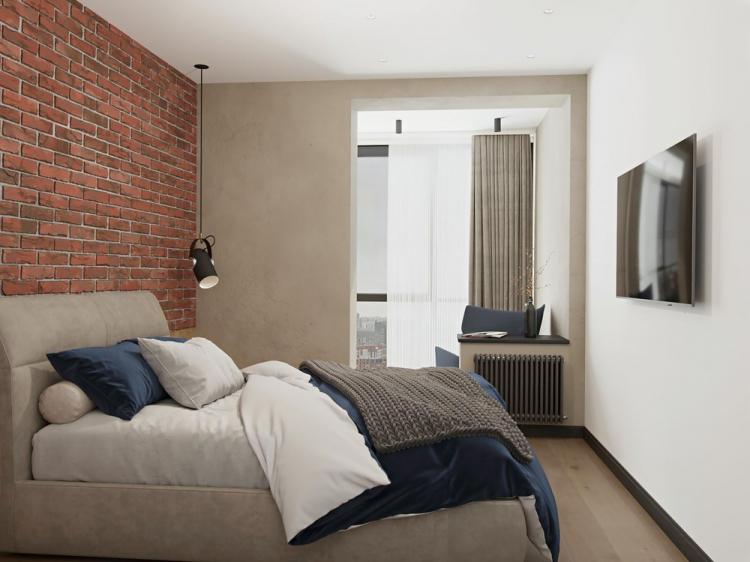 Intérieur d'appartement pour un jeune homme