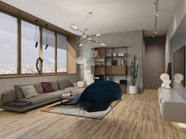Intérieur d'appartement pour une jeune famille