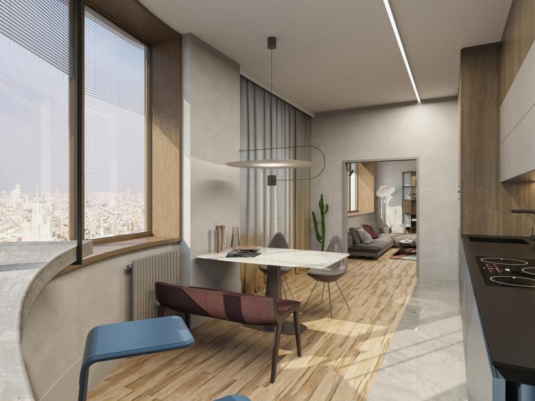 Intérieur d'appartement pour une jeune famille