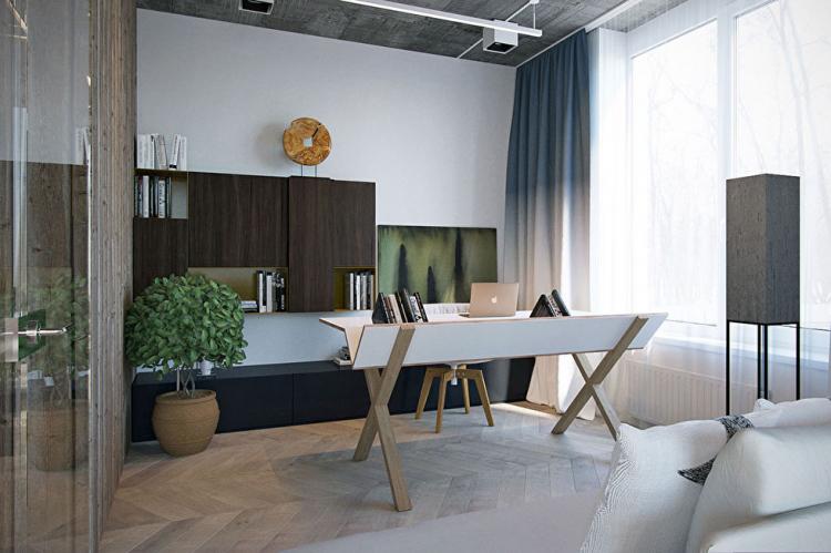 Intérieur d'appartement de style loft