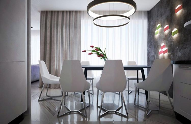 Intérieur d'appartement dans le complexe résidentiel d'Obolon Residences, Kiev