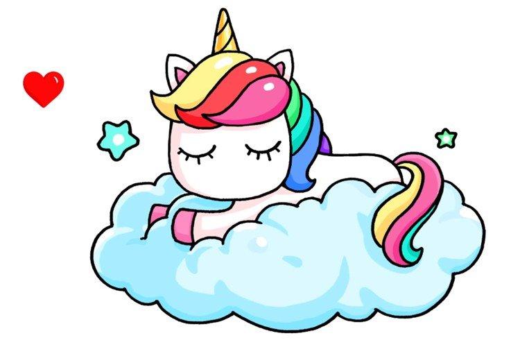 Comment dessiner une belle licorne sur un nuage