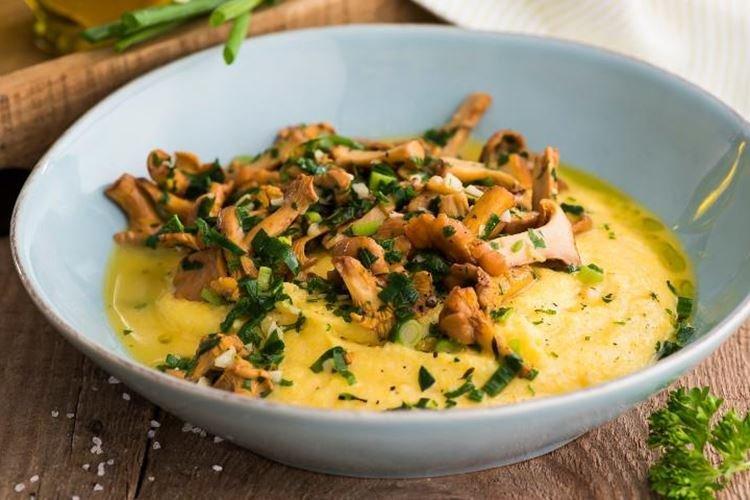 Polenta aux girolles - Recettes comment cuisiner