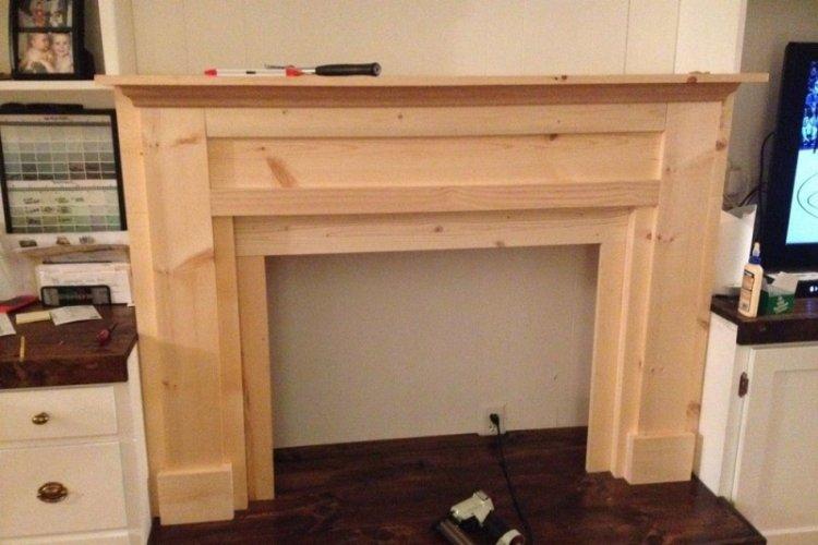 Fausse cheminée à faire soi-même en bois