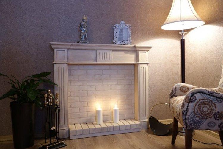 Fausse cheminée à faire soi-même - photo